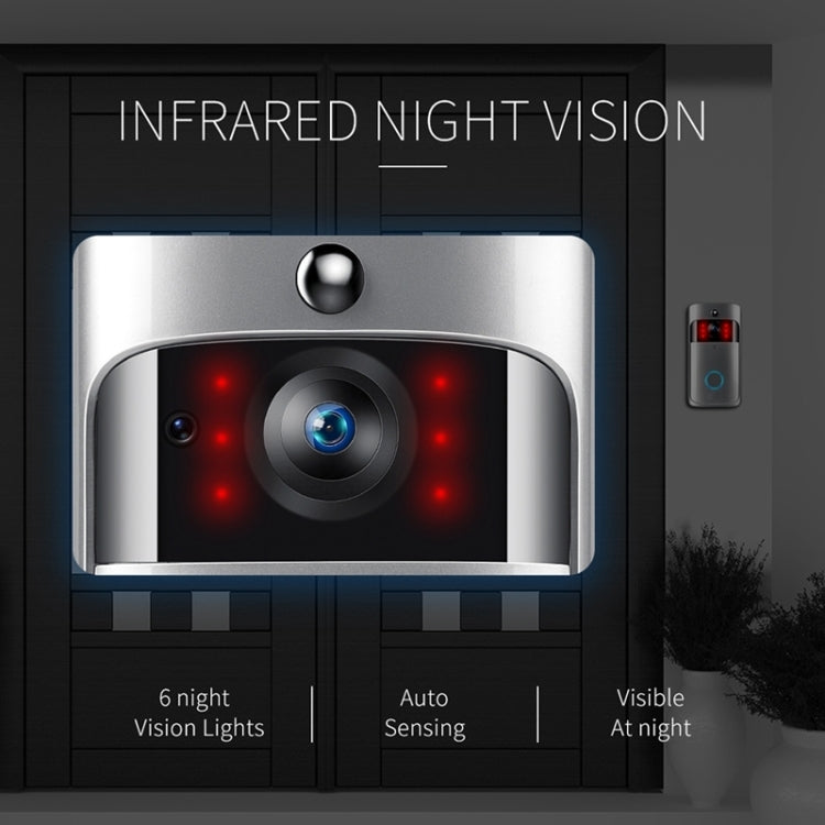 M4 720P Smart WIFI Ultra Low Power Video PIR Visual Doorbell with 3 Battery Slots,Support Mobile Phone Remote Monitoring & Night Vision & 166 Degree Wide-angle Camera Lens M4 720P Smart WIFI Ultra Low Power Video PIR Visual Doorbell with 3 Battery Slots,Support Mobile Phone Remote Monitoring & Night Vision & 166 Degree Wide-angle Camera Lens
